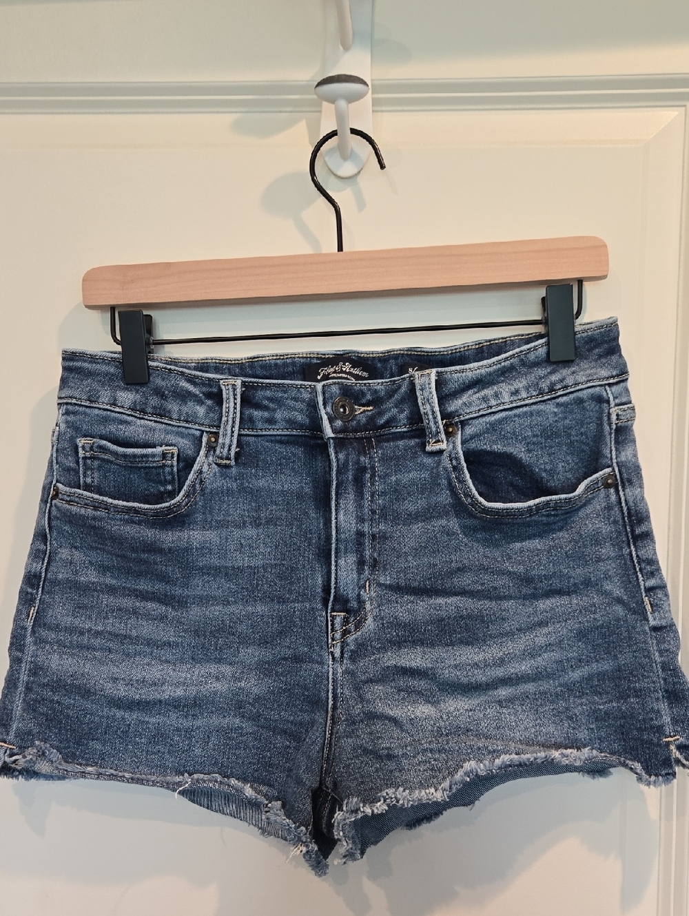 Flag And Anthem Classic High-Rise Denim Shorts